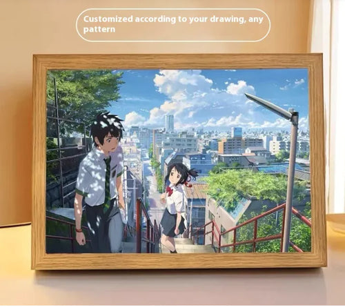 Lightline AI line-art light portrait LED frame